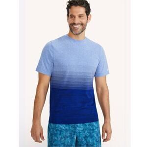 Peloton Blue Ombre Seamless Short Sleeve Shirt-Size L